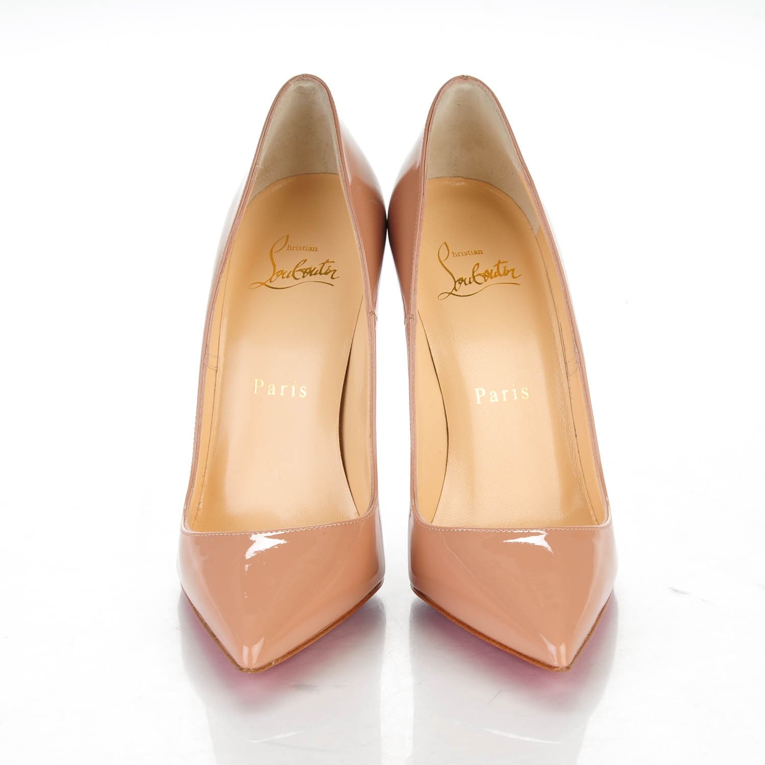 Christian Louboutin CHRISTIAN LOUBOUTIN Patent So Kate 120 Pumps 35.5 Nude 2 of 7