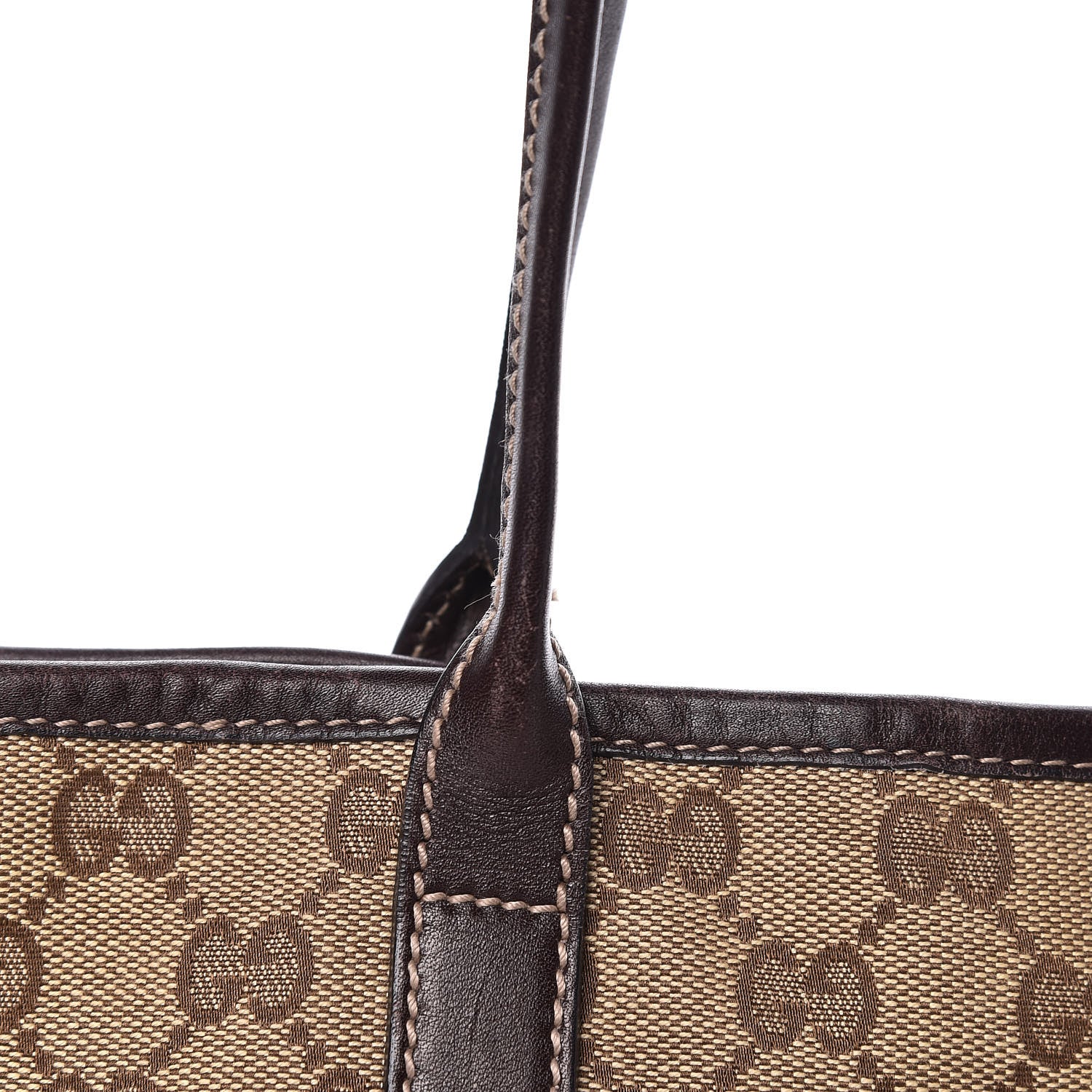 Gucci Monogram Medium New Britt Tote Brown 16 of 19