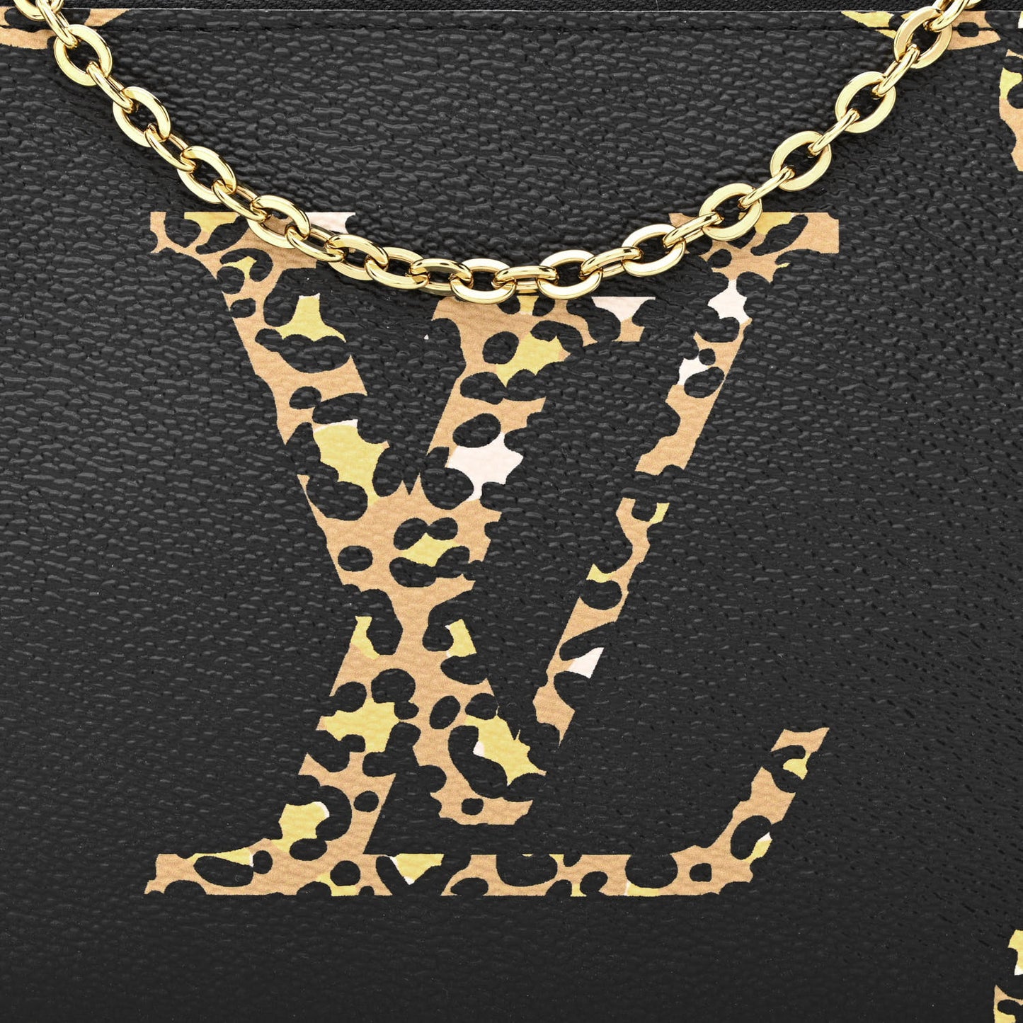 Monogram Giant Jungle Pochette Double Zip Black
