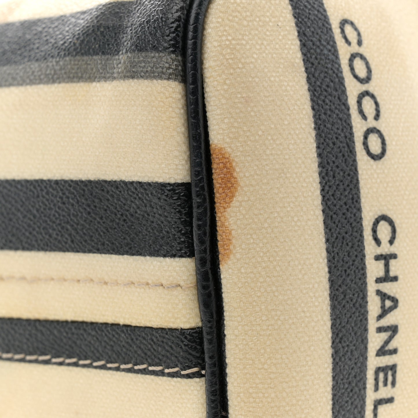 Coated Canvas Le Train Boston Bag Black