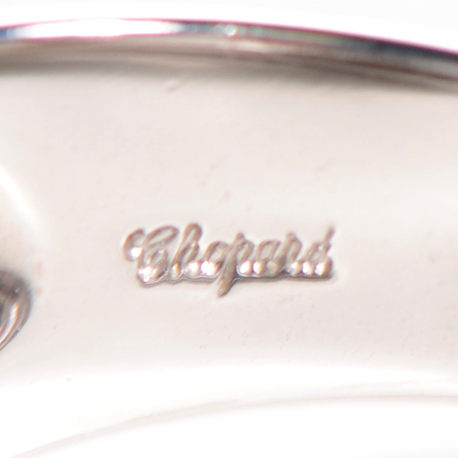 Chopard 18K White Gold Happy Diamonds Love Ring 6 5 of 7