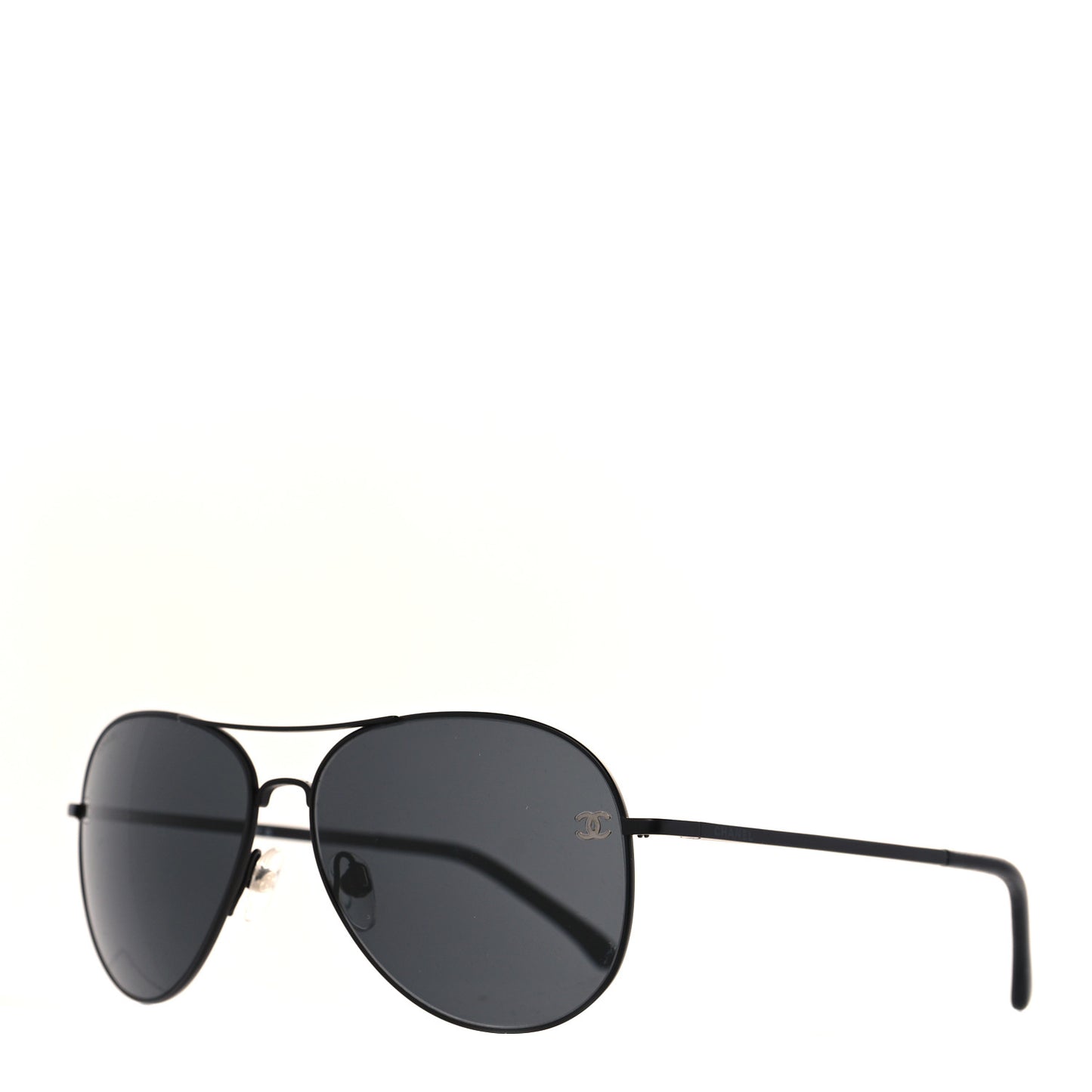 Metal Aviator CC Sunglasses 4189-T-Q Black