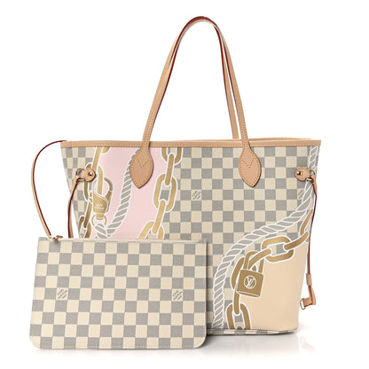 Louis Vuitton Damier Azur Nautical Neverfull MM 1 of 9