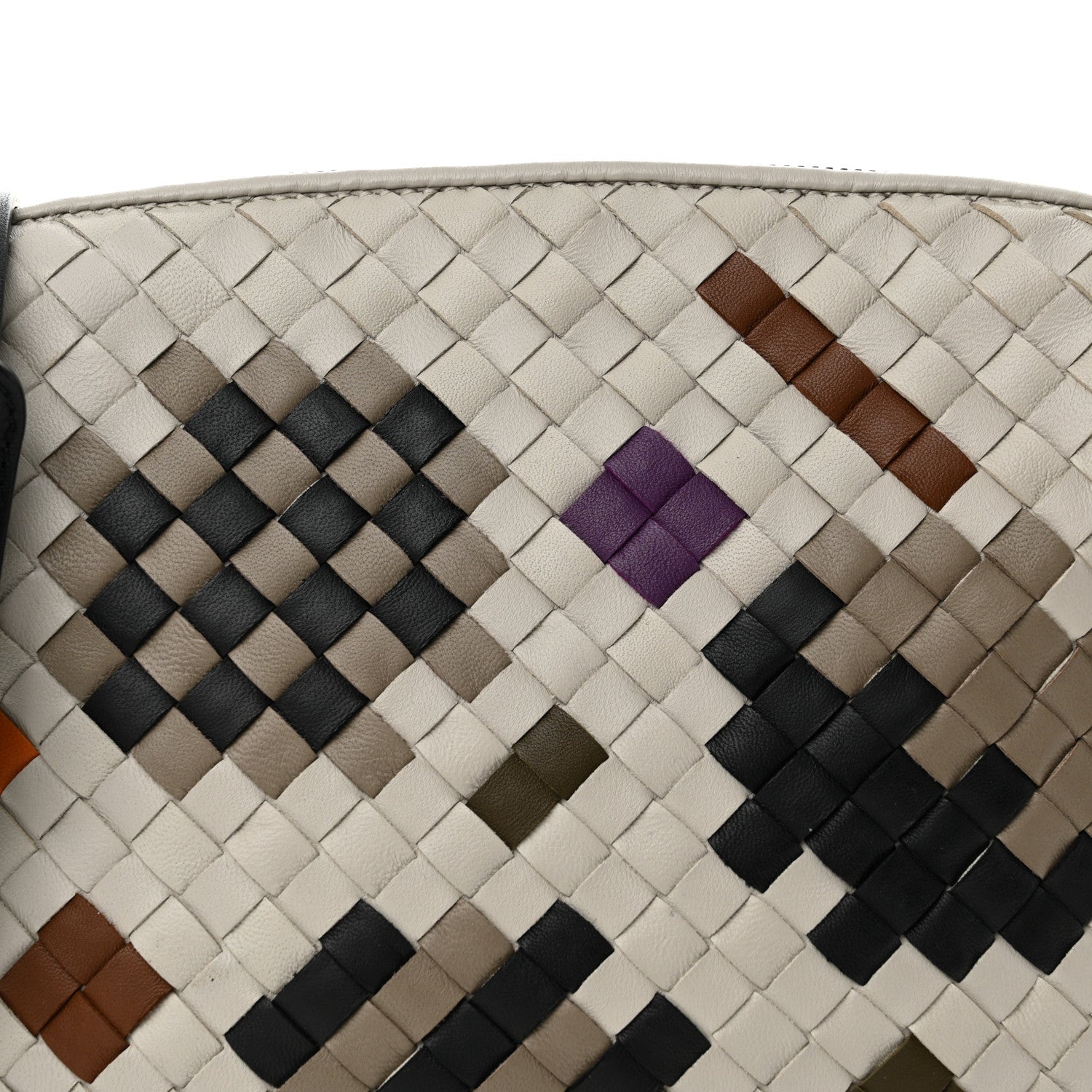 Bottega Veneta Nappa Intrecciato Nodini Crossbody Messenger Cement Abstract 8 of 10