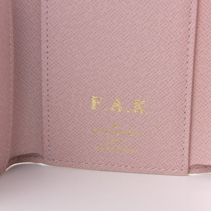 Louis Vuitton Damier Azur Victorine Wallet Rose Ballerine 8 of 9