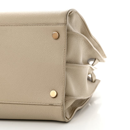 Saint Laurent Grained Calfskin Large Souple Sac De Jour Dark Beige 10 of 15