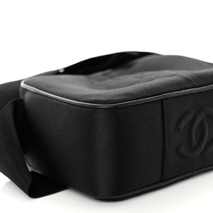 Chanel Satin Quilted Camellia Camera Case Black 18 of 22