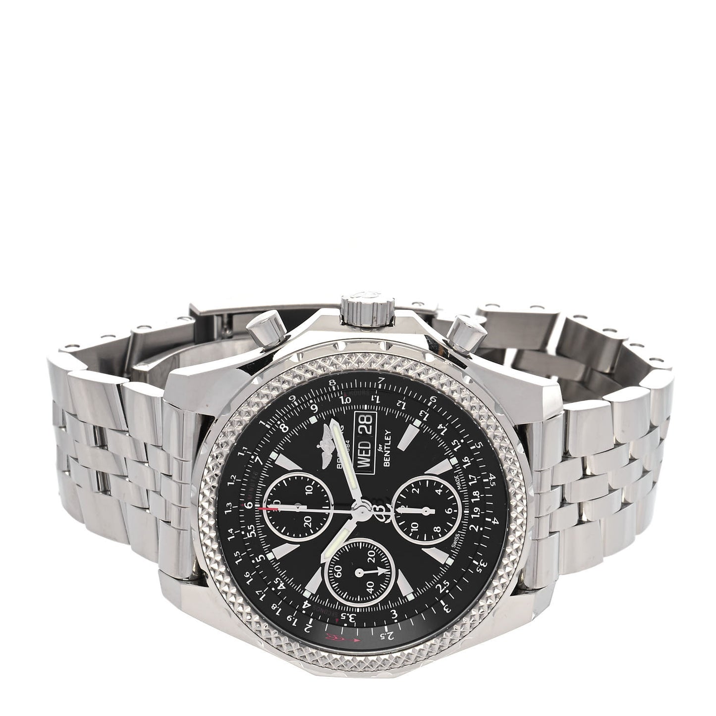 Stainless Steel 45mm Bentley GT Special Automatic Watch Black A13362
