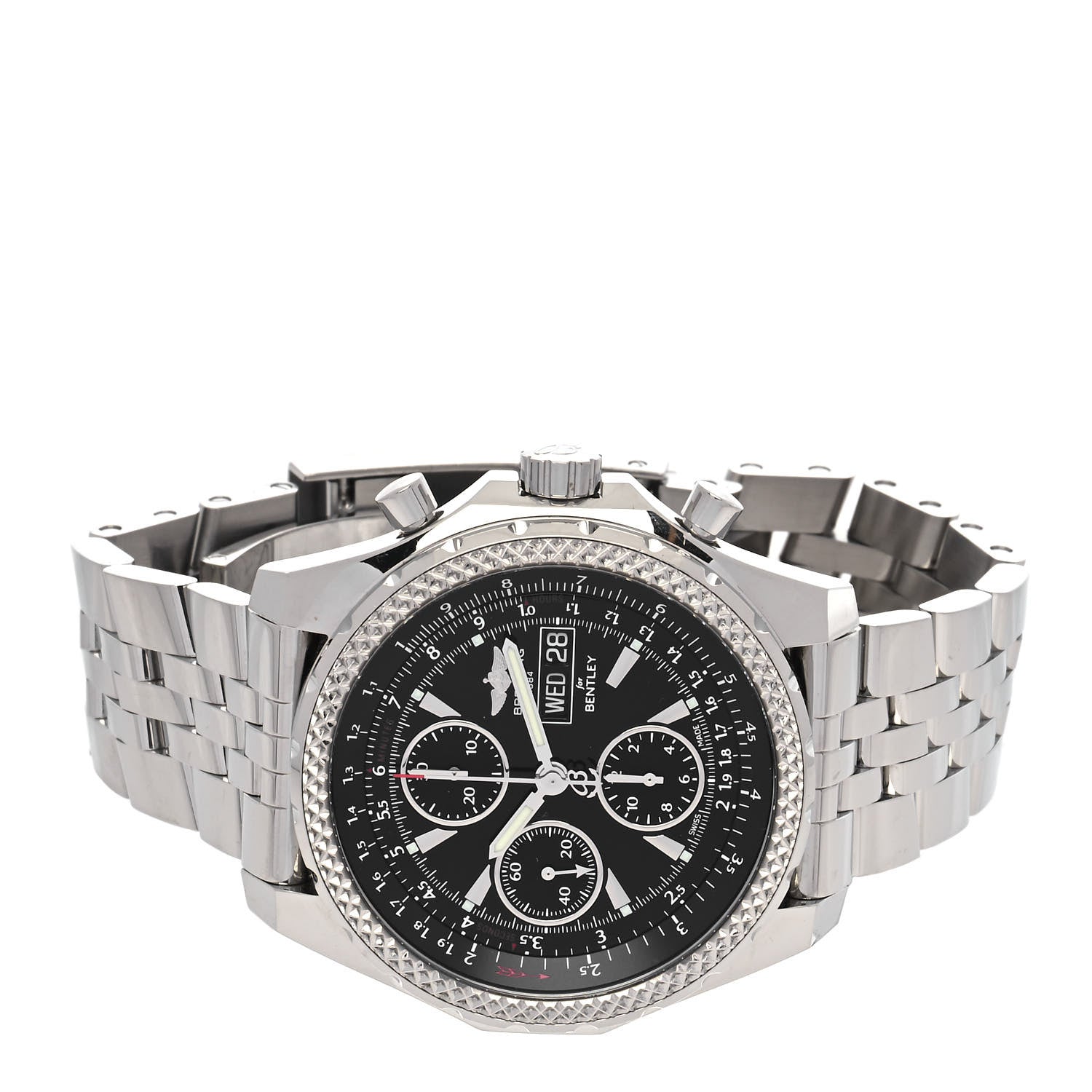 Breitling Stainless Steel 45mm Bentley GT Special Automatic Watch Black A13362 2 of 5