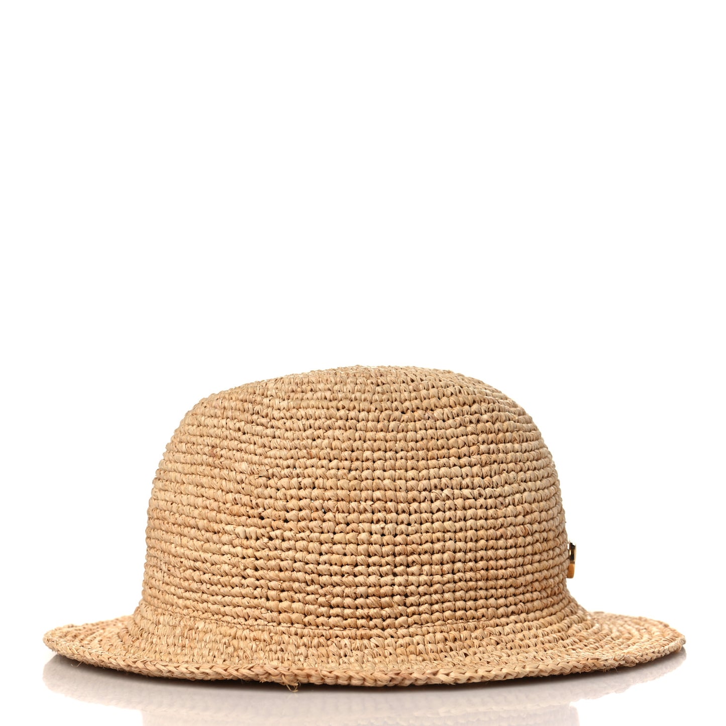 Raffia Double G Hat S Ivory