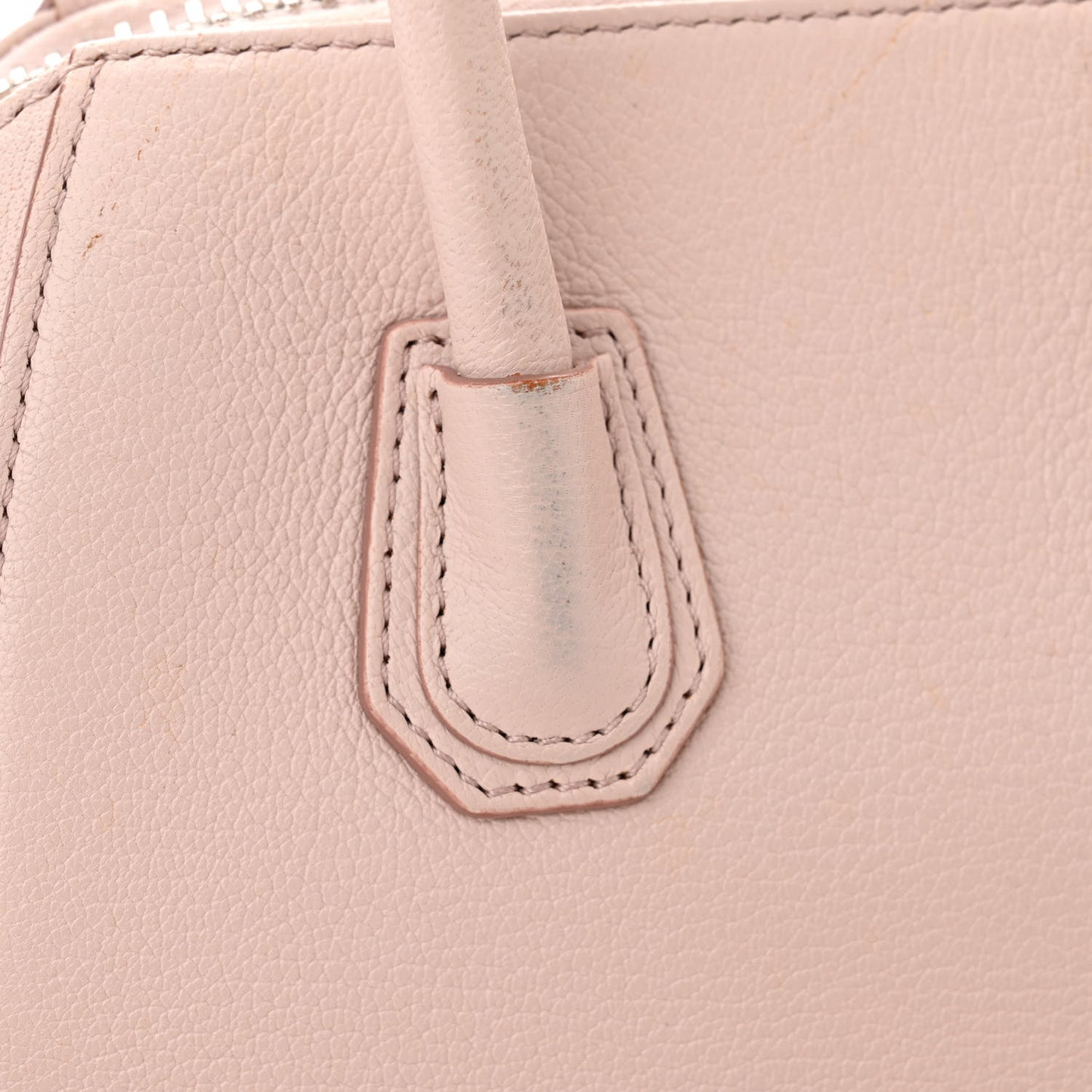 Sugar Goatskin Mini Antigona Pale Pink