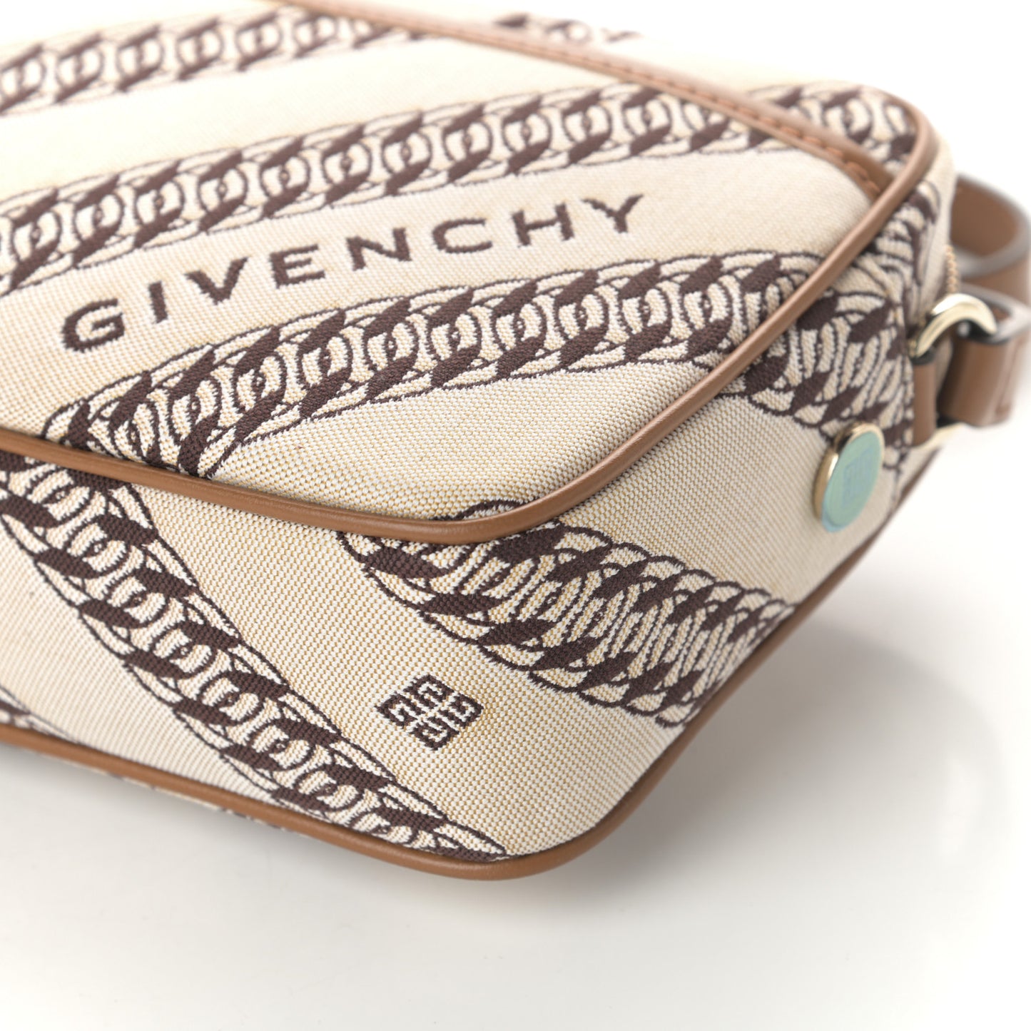 Canvas Jacquard Bond Camera Bag Beige