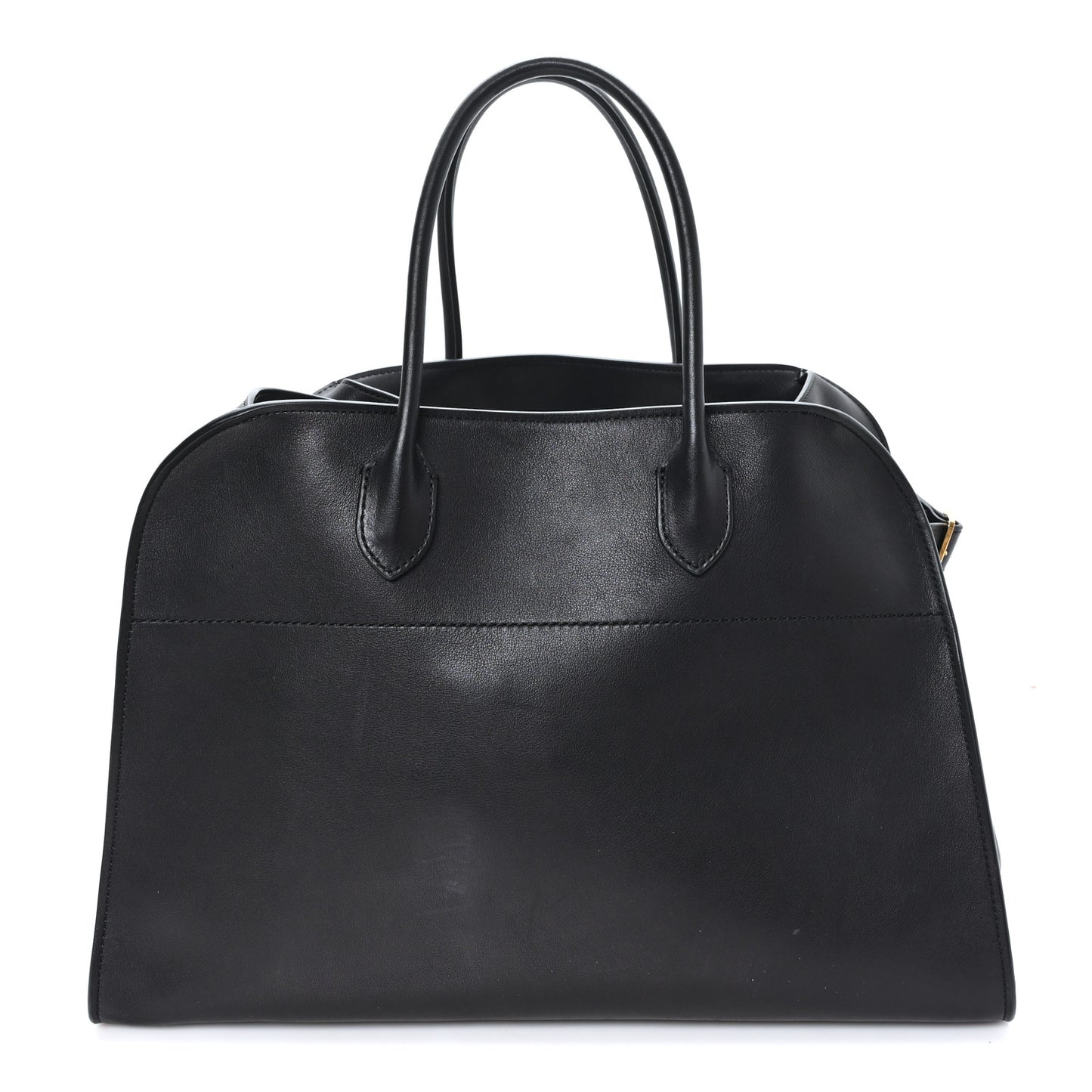 Polished Saddle Calfskin Soft Margaux 15 Black