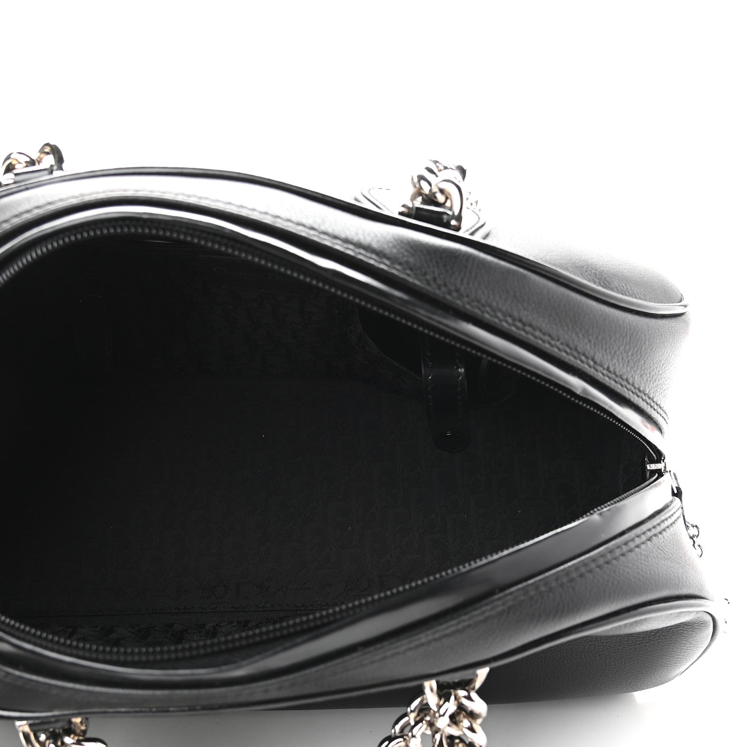 Christian Dior Calfskin Gambler Dice Bowler Black 4 of 9