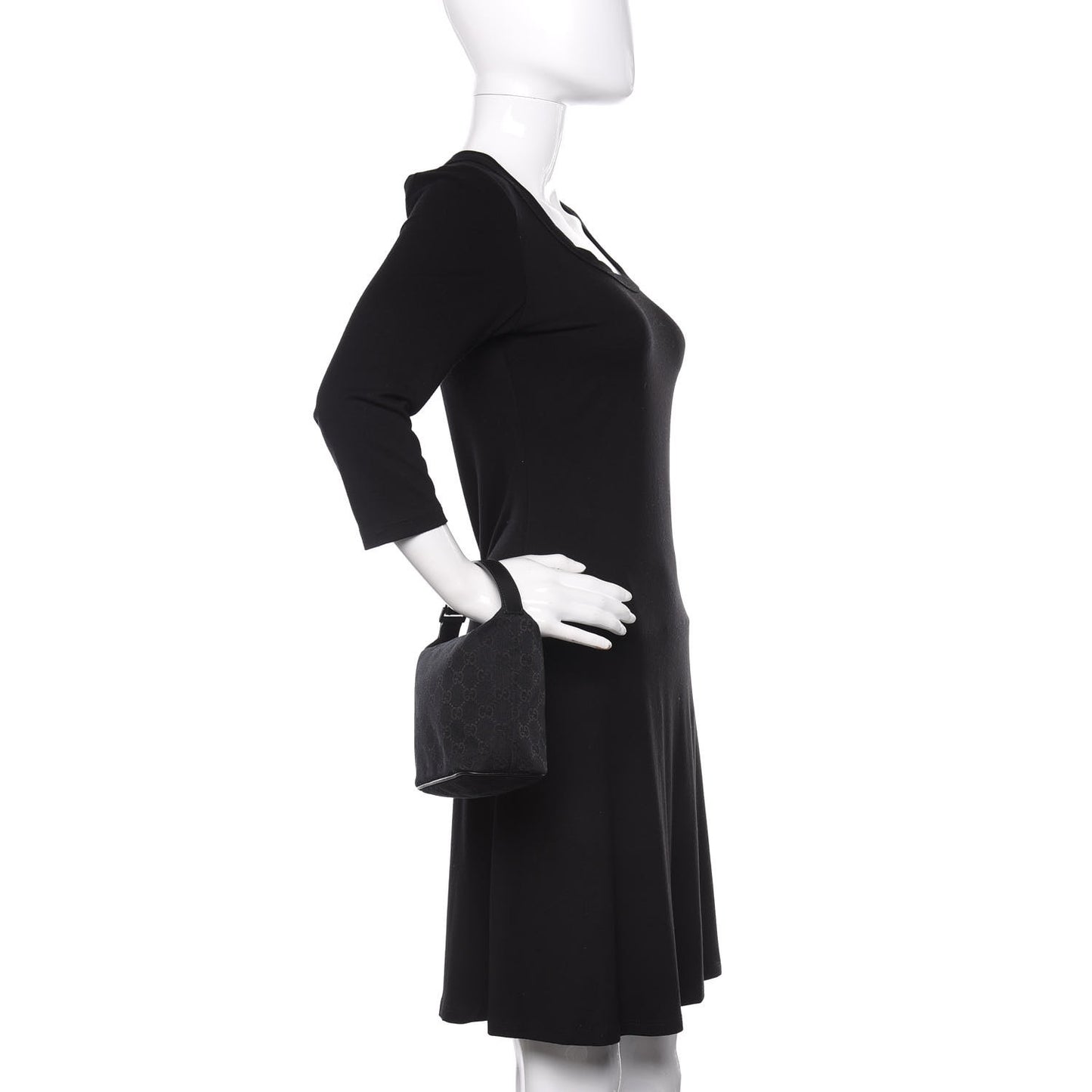 Monogram GG Pochette Shoulder Bag Black