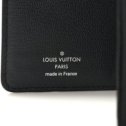 Louis Vuitton Lambskin Embossed Monogram Lou Coussin Wallet Black 6 of 7