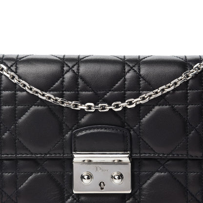 Christian Dior Lambskin Cannage Miss Dior Chain Wallet Black 12 of 12