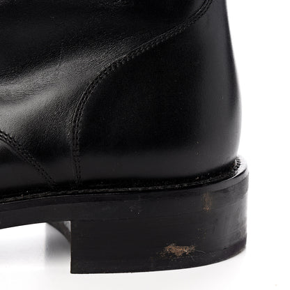 Louis Vuitton Calfskin Wonderland Ranger Boots 40 Black 10 of 16