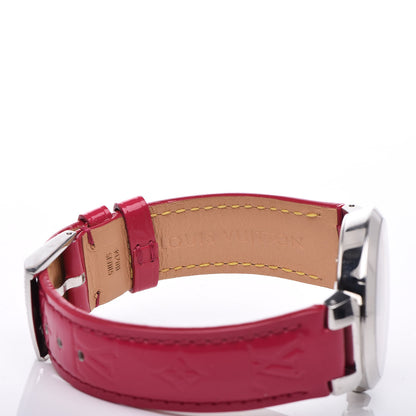 Louis Vuitton Stainless Steel Vernis Diamond 33mm Tambour Cool V Quartz Watch 7 of 8