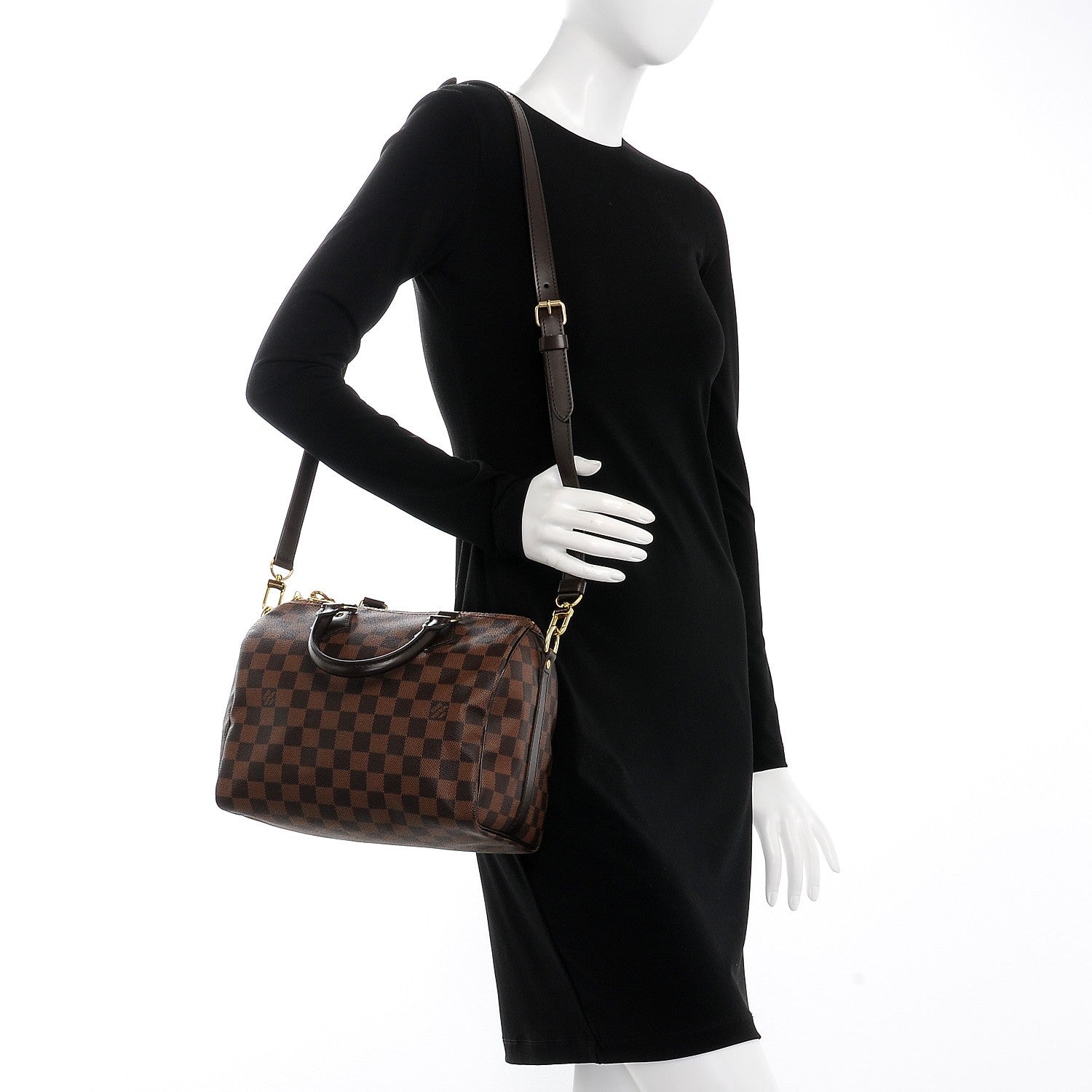 Louis Vuitton Damier Ebene Speedy Bandouliere 25 2 of 8