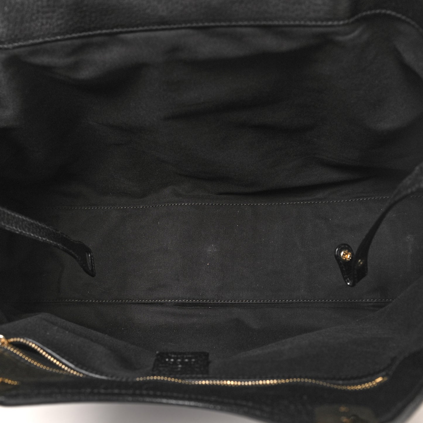 Canvas Horsebit Large Glam Shoulder Bag Black
