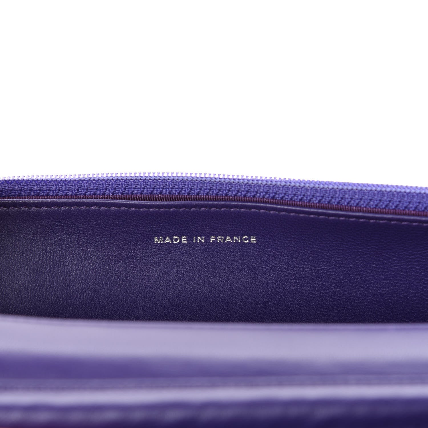 Chanel Lambskin Quilted Reissue Wallet On Chain WOC Purple 7 of 11