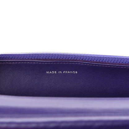 Chanel Lambskin Quilted Reissue Wallet On Chain WOC Purple 7 of 11