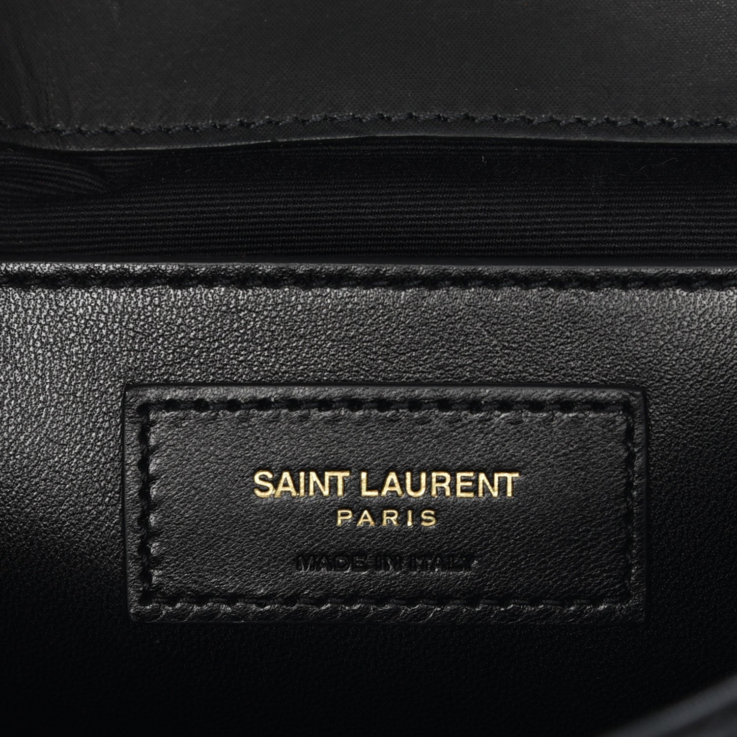 Saint Laurent Sheepskin Tri-Quilt Monogram Medium College Bag Black 6 of 6