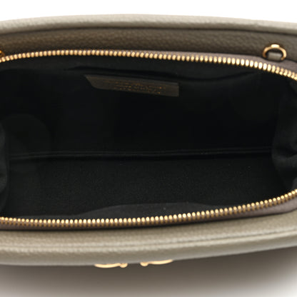 Salvatore Ferragamo Eram Calfskin Gancini Mini Clutch Green 5 of 9