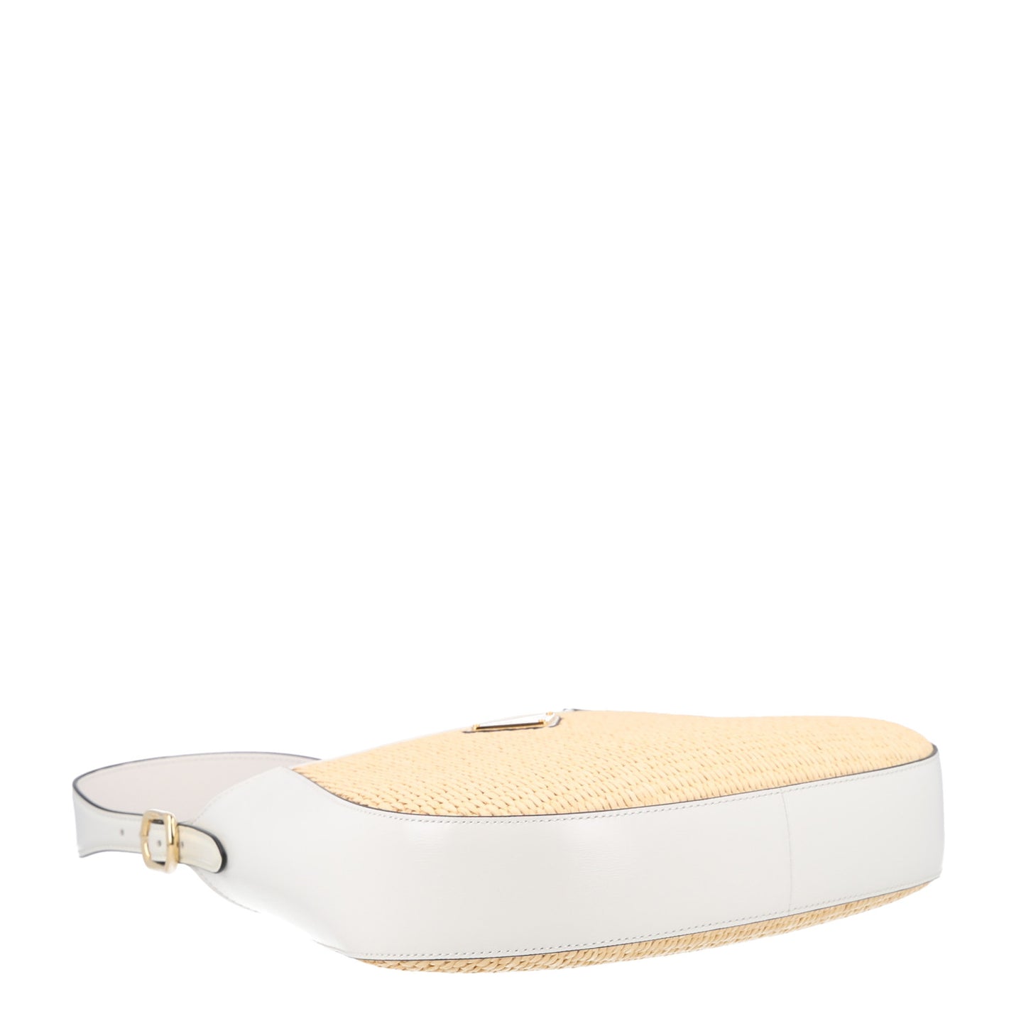Paglia Spazzolato Shoulder Bag Naturale White