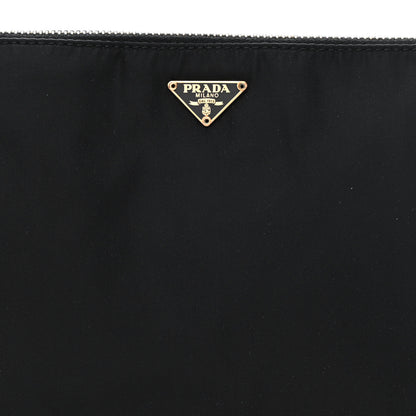 Prada Tessuto Nylon Saffiano Pochette Black 8 of 12