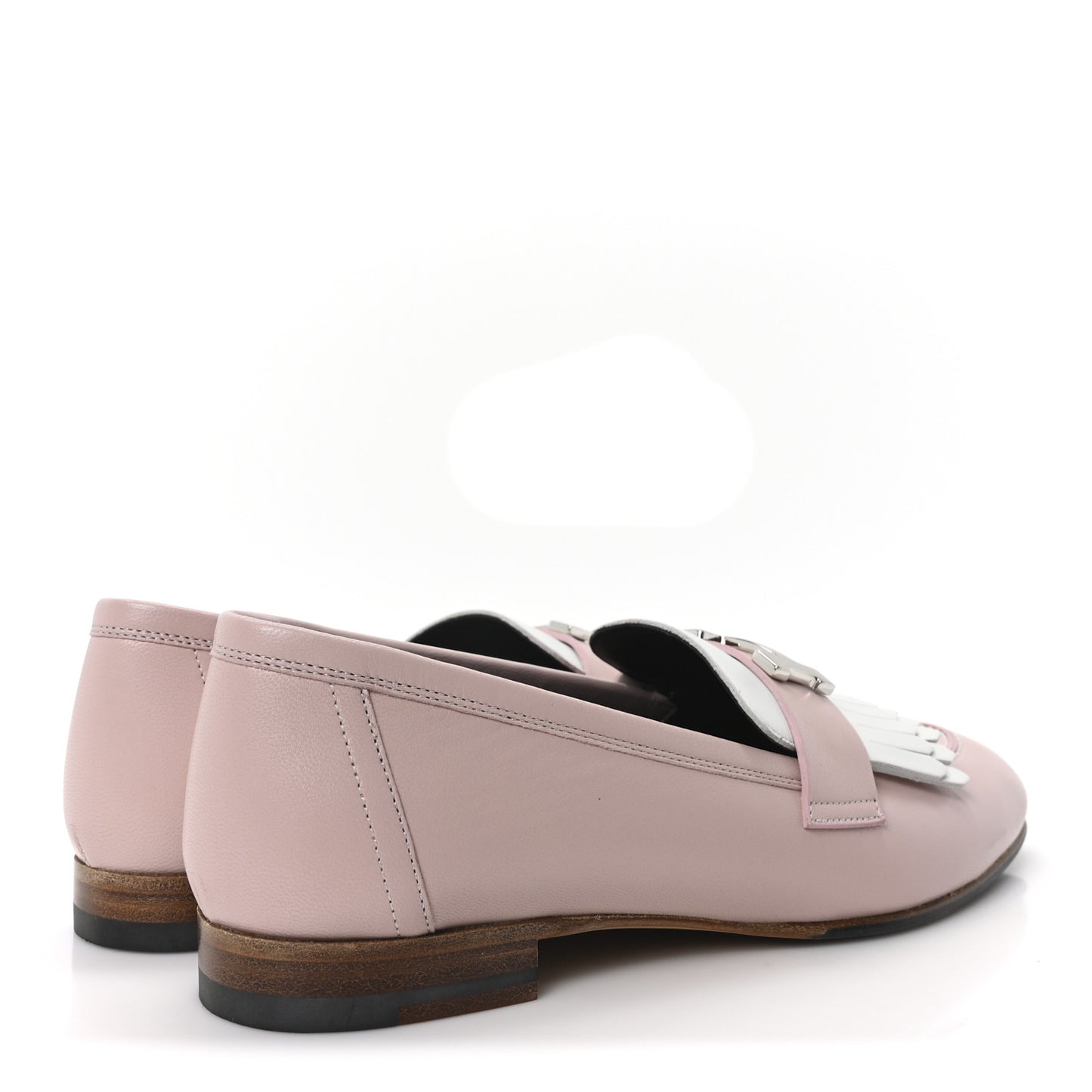 Goatskin Womens Royal Loafers 39 Rose Porcelain White