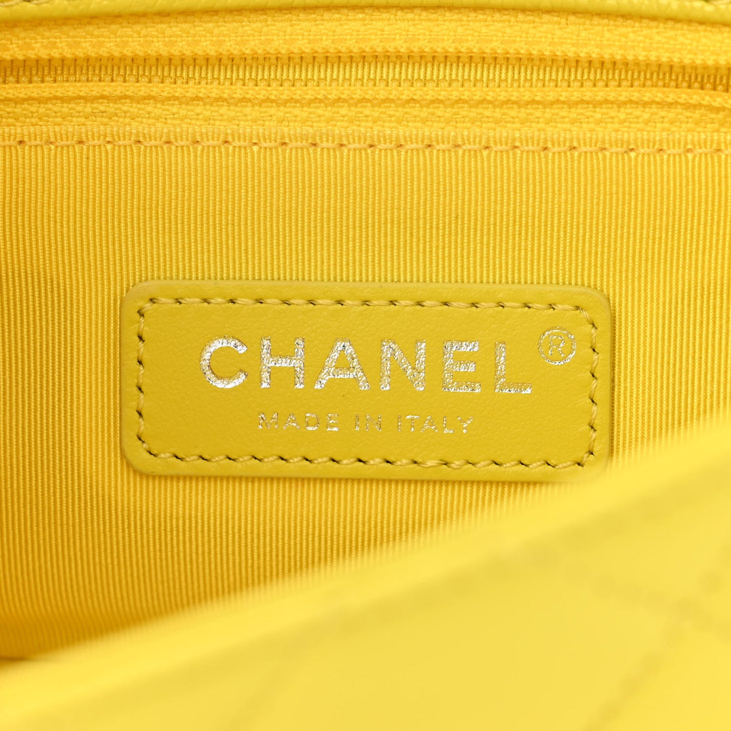 Caviar Quilted My Everything Small Flap Yellow