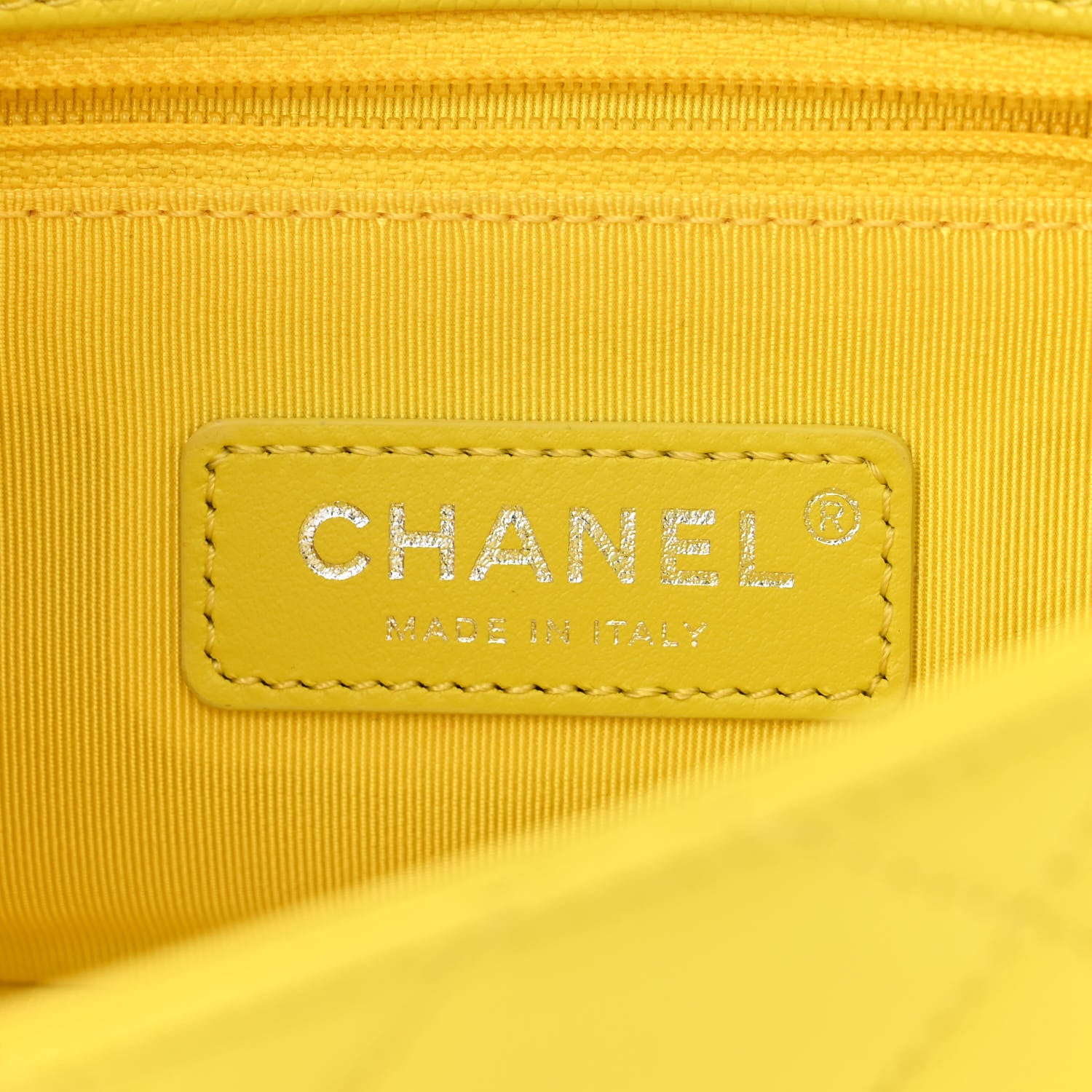 Chanel Caviar Quilted My Everything Small Flap Yellow 6 of 10