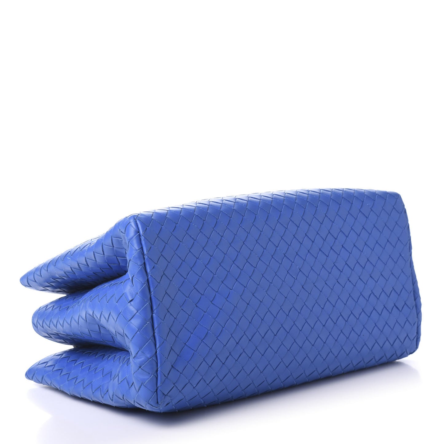 Calfskin Leggero Intrecciato Small Roma Bluette