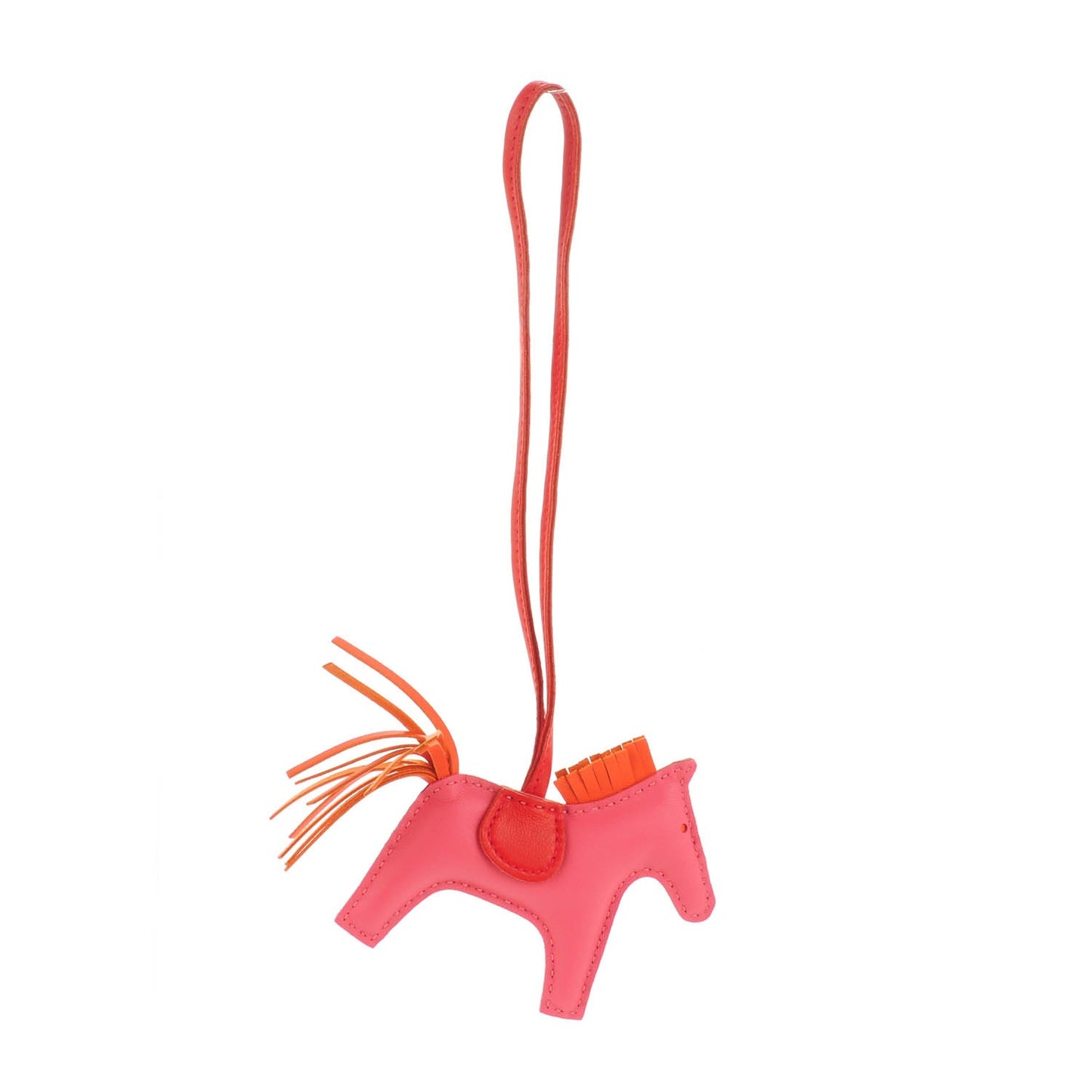 Milo Lambskin Grigri Rodeo Bag Charm PM Rose Azalee Orange Poppy Rouge Indien