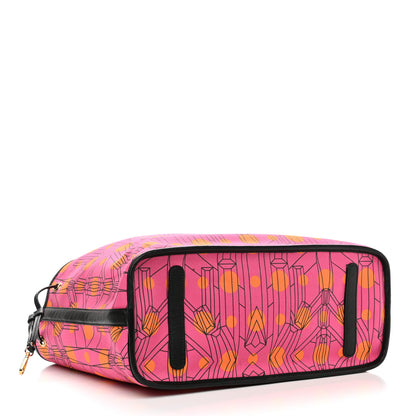 MCM Visetos Medium Project Reversible Shopper Tote Pink 8 of 15