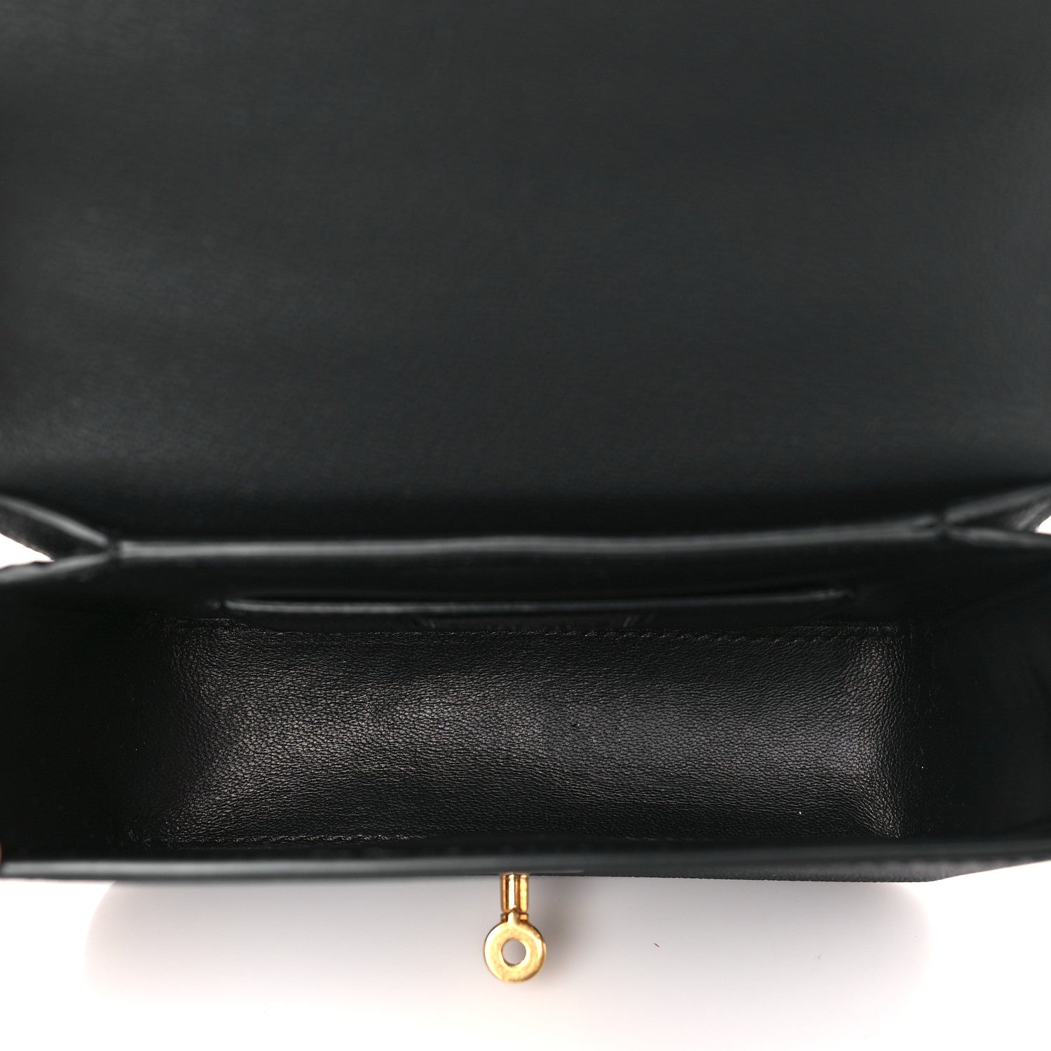 Versace Calfskin Barocco Print Tribute Crossbody Bag Black Gold 5 of 8