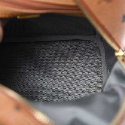 MCM Visetos Side Stud Mini Stark Backpack Cognac 10 of 13