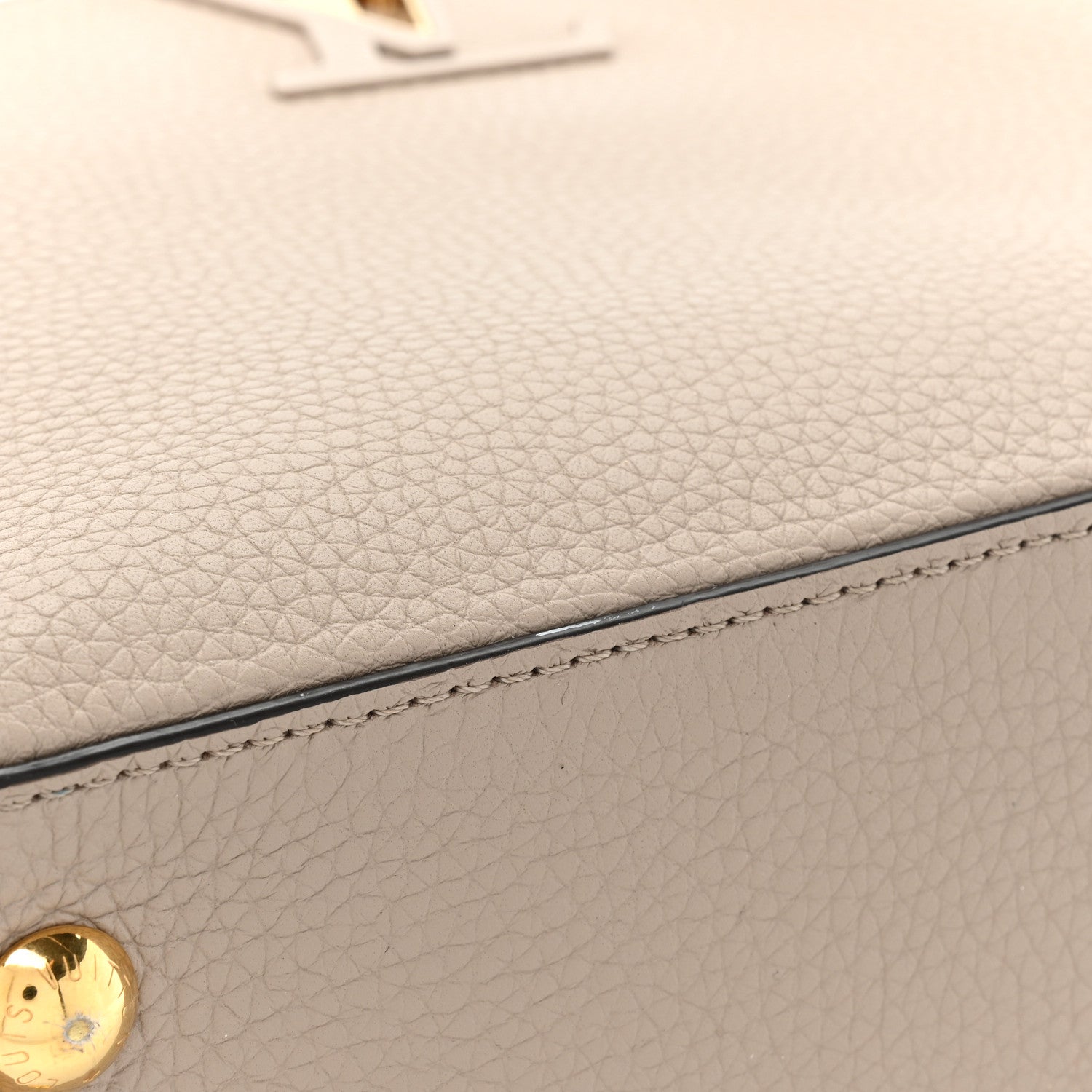 Louis Vuitton Taurillon Capucines PM Galet 12 of 17