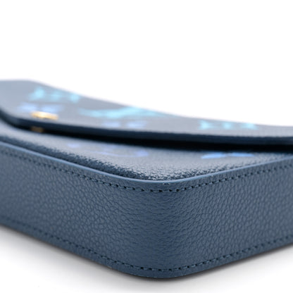 Louis Vuitton Empreinte Monogram Giant Felicie Pochette Chain Wallet Gradient Blue 10 of 10