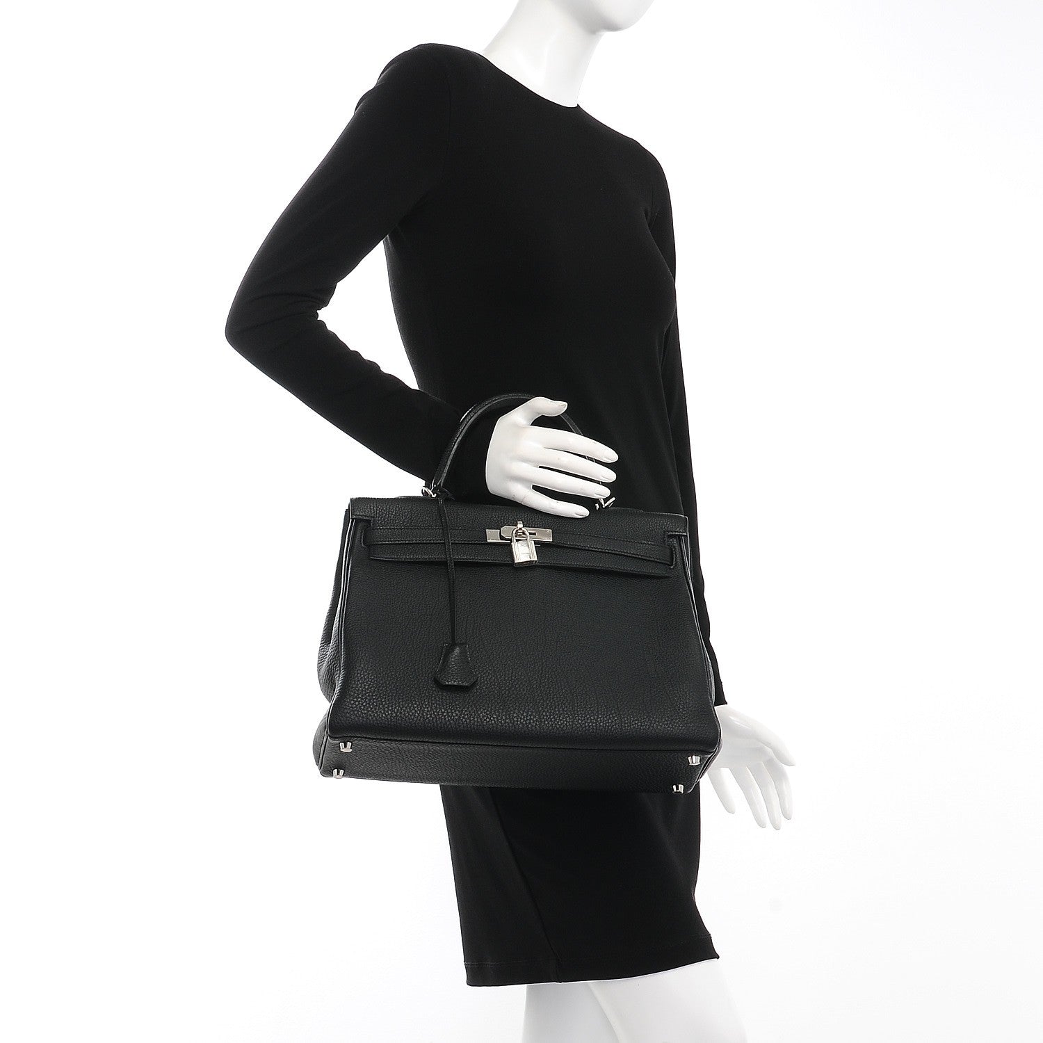 Hermes Togo Kelly Retourne 35 Black 3 of 32