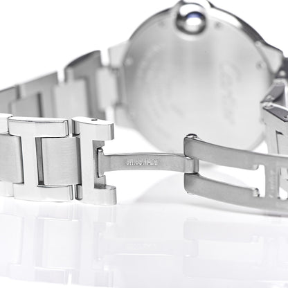 Cartier Stainless Steel Diamond 33mm Ballon Bleu De Automatic Watch 7 of 9