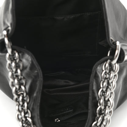 Chanel Lambskin Large Soft and Chain Hobo Black 5 of 10