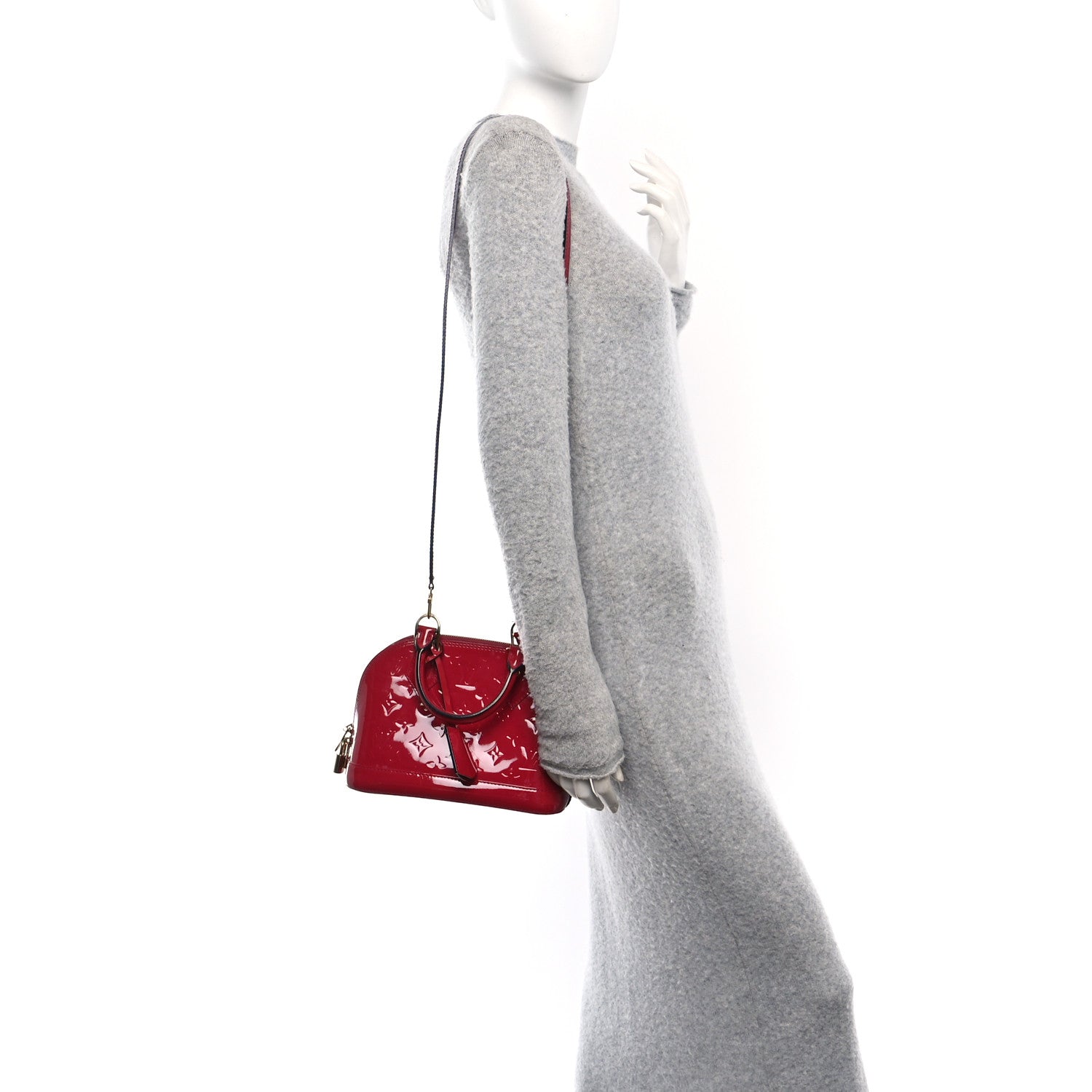 Louis Vuitton Vernis Alma BB Pomme D'Amour 2 of 14