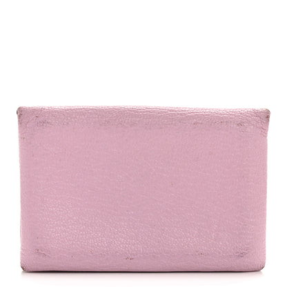 Hermes Chevre Mysore Calvi Card Case Mauve Sylvestre 1 of 10
