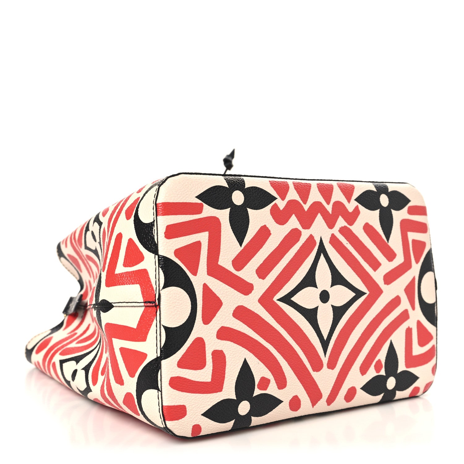 Louis Vuitton Monogram Giant Crafty NeoNoe MM Creme Rouge Black 3 of 8