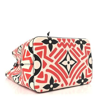 Louis Vuitton Monogram Giant Crafty NeoNoe MM Creme Rouge Black 3 of 8