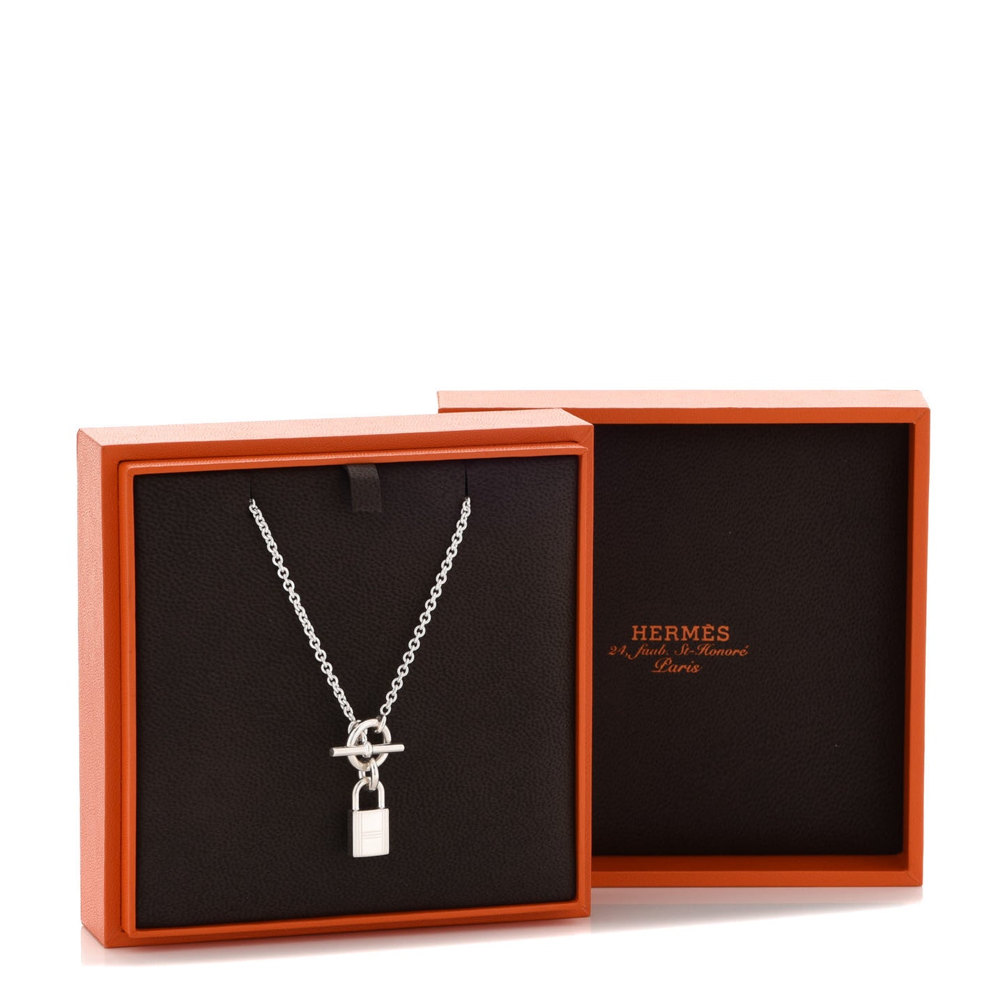 Sterling Silver Cadenas Kelly Lock Pendant Necklace
