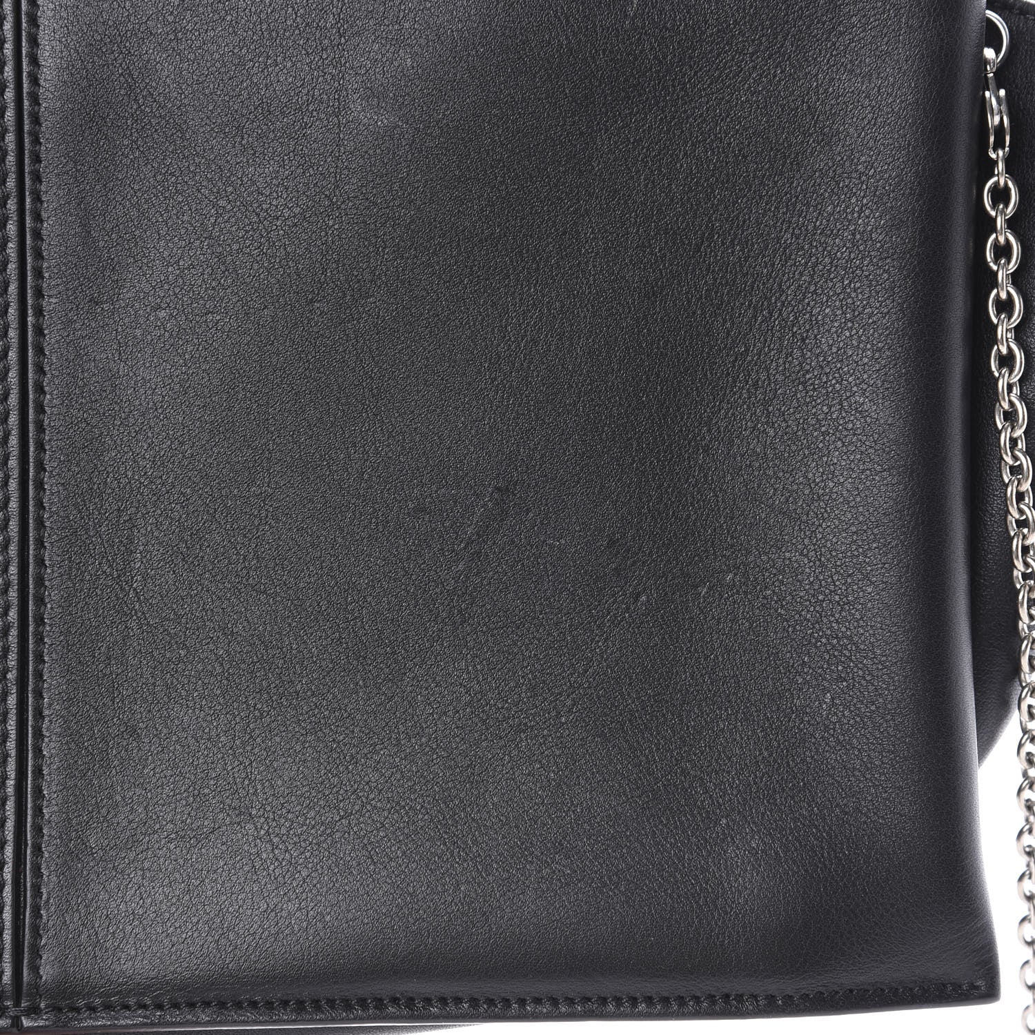 Celine Supple Natural Calfskin Tri-Fold Clutch Black 13 of 14